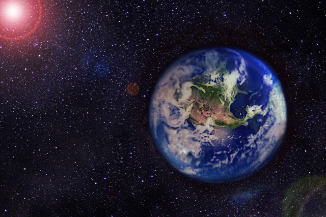 宇宙の中の地球