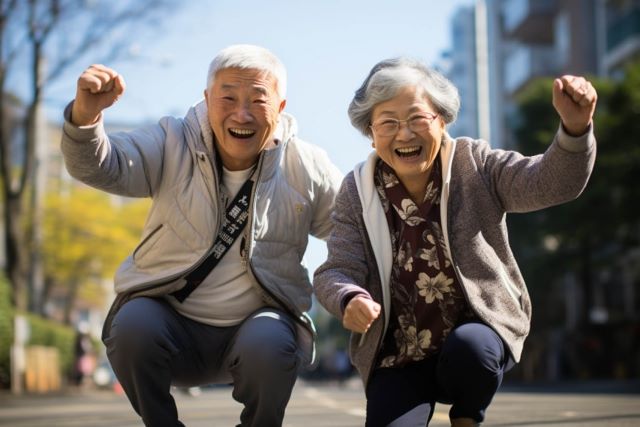 元気な老夫婦