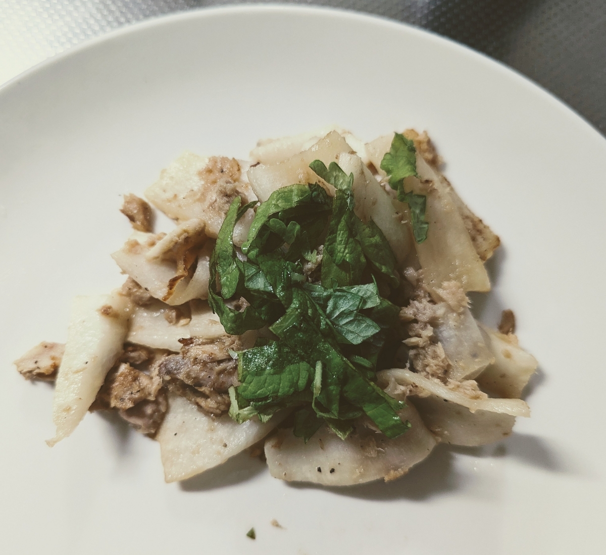 ツナと大根の炒め物