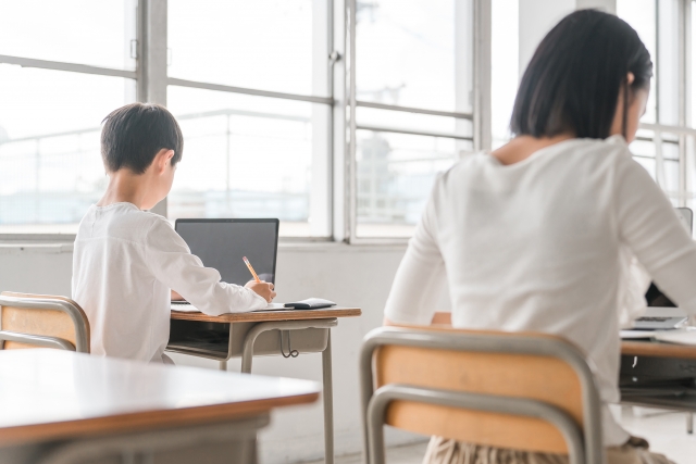 学校でのパソコン授業