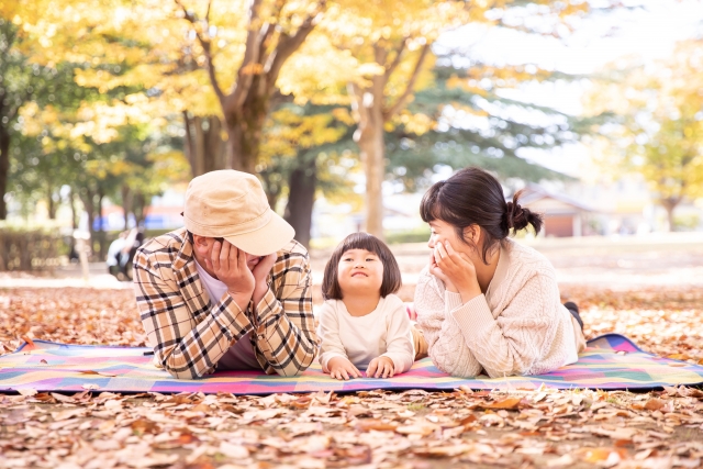 公園でピクニック