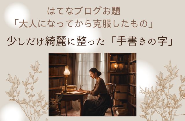 茶色の背景に手紙を書く女性