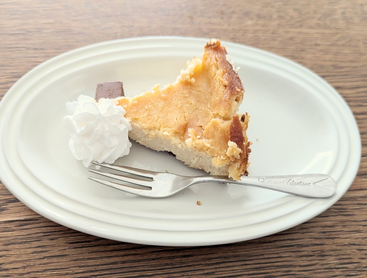 おやつのチーズケーキ
