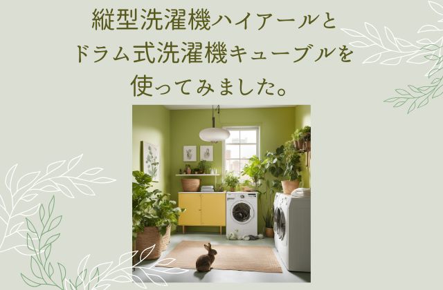 黄緑色のランドリールーム