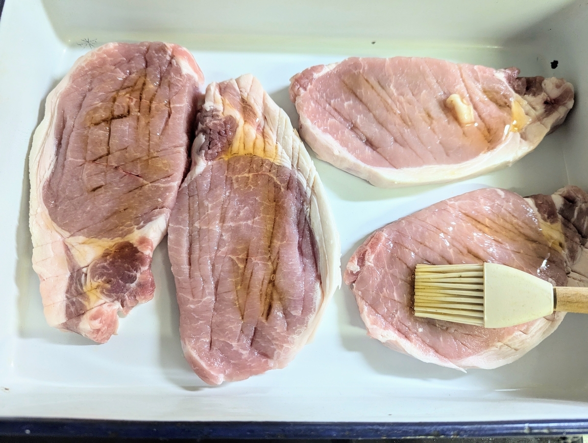 豚ロース厚切り肉