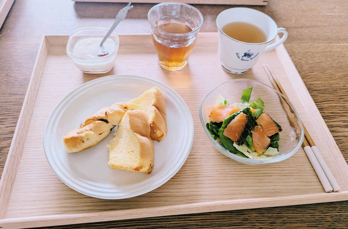 パンの朝食