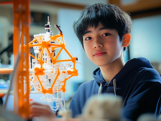 ロボットと男の子