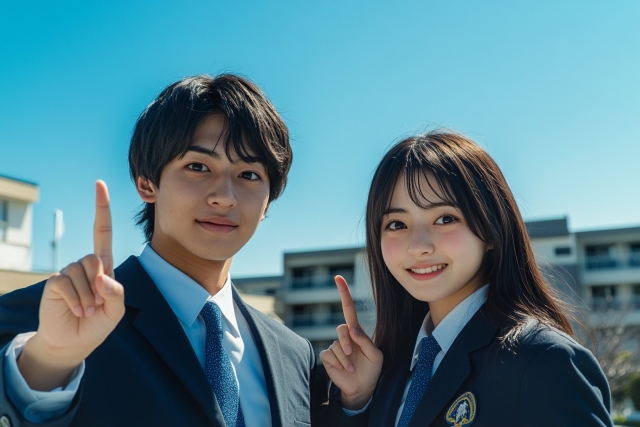 高校生の男女