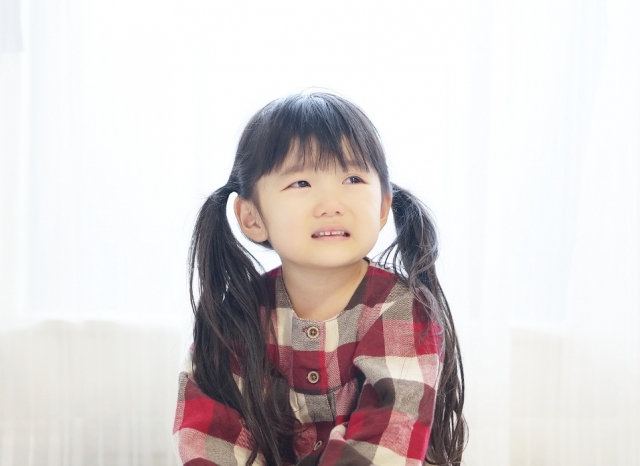 泣きそうな女の子