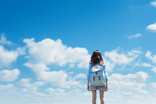 青空と少女