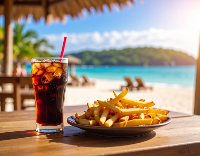 フライドポテトとコーラ