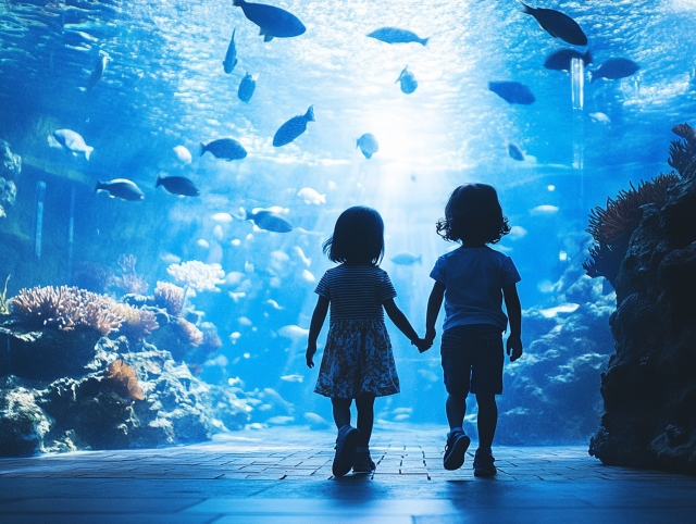 水族館と子ども達