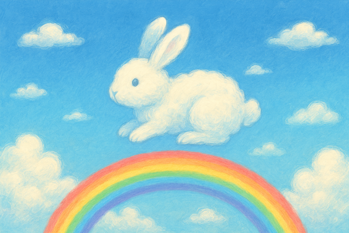 うさぎ型の雲