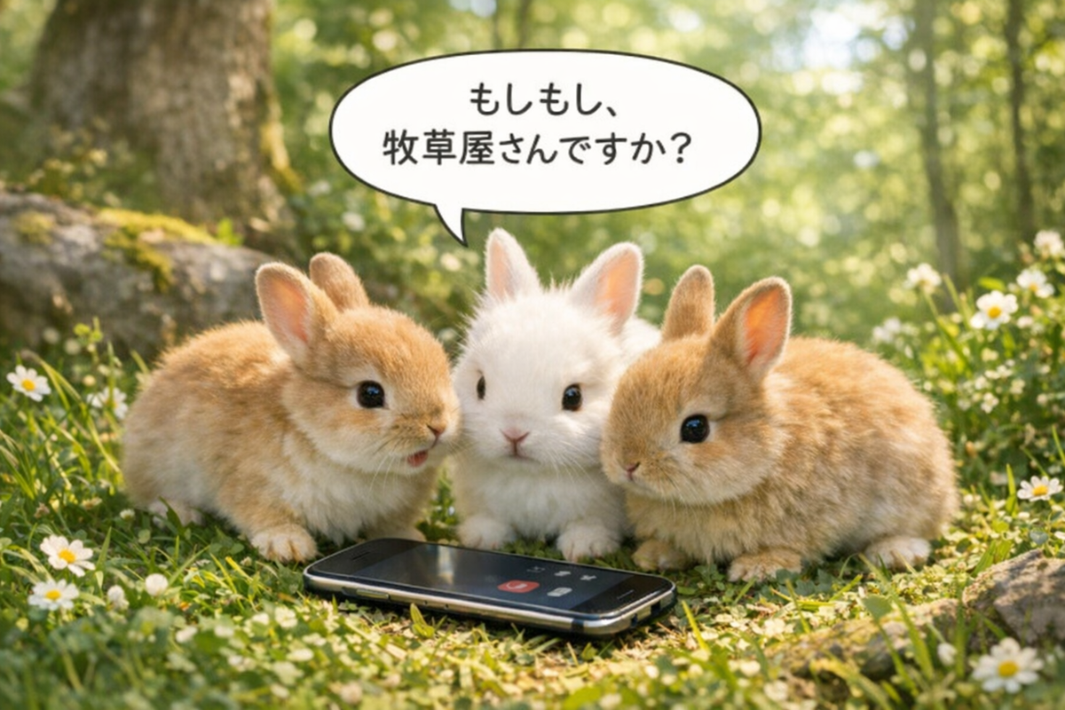 うさぎとスマホ