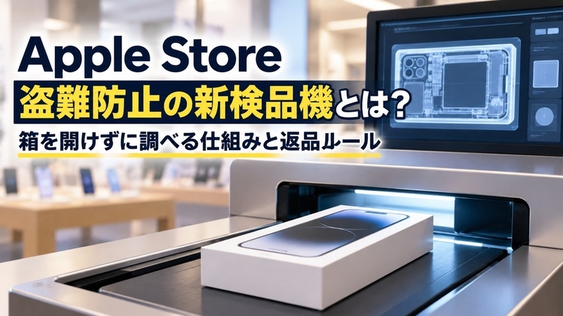 Apple Store 盗難防止の新検品機とは？箱を開けずに調べる仕組みと返品ルール
