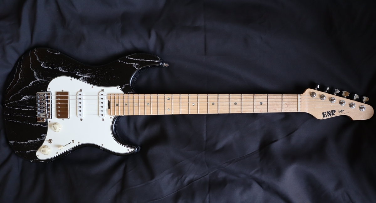 ESP SNAPPER-AS Black w/White Filler（ESP SNAPPER CTM - The