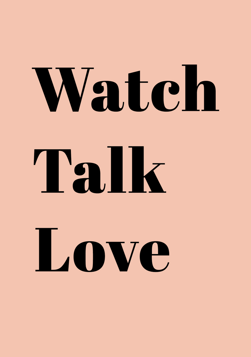 ラブコメZINE『Watch Talk Love』表紙