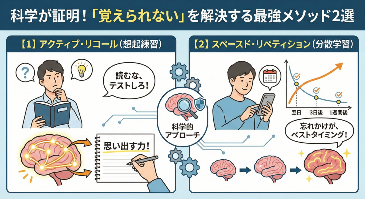 科学が証明！「覚えられない」を解決する最強メソッド2選