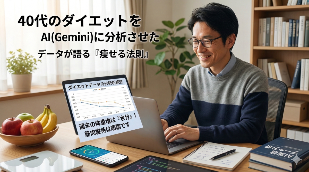 43歳エンジニアのダイエット記録をGeminiに分析させたら、プロ並みの洞察が返ってきた話【1/15〜3/9 体組成推移】