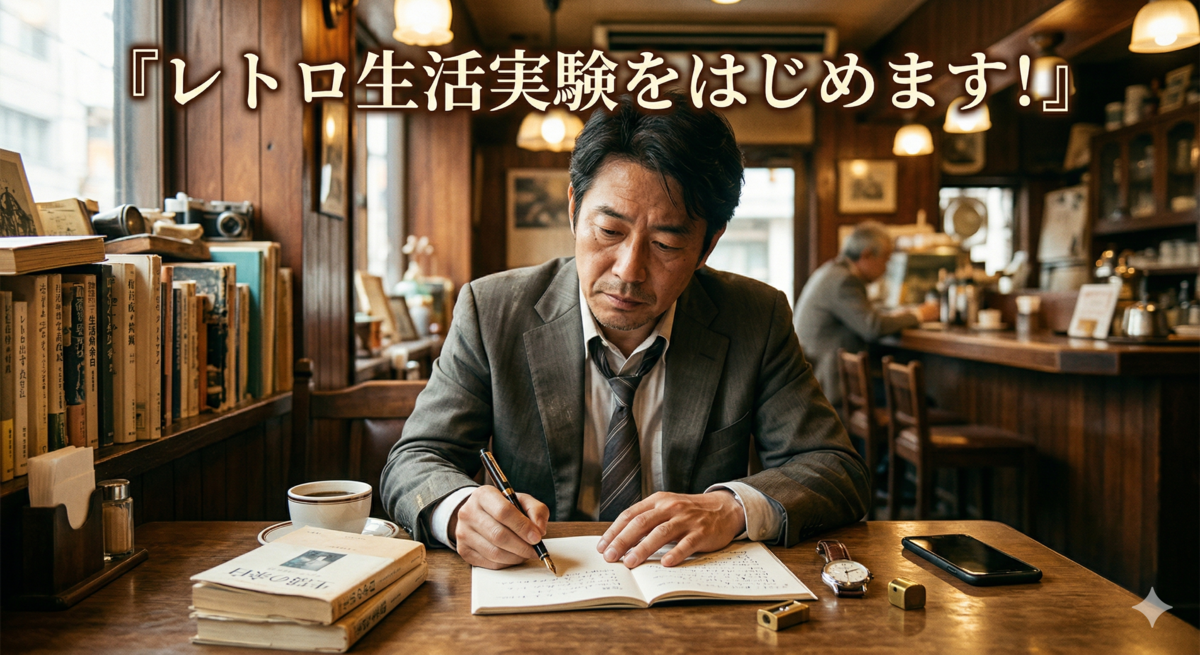 43歳の男が、レトロ生活を始めてみることにしました