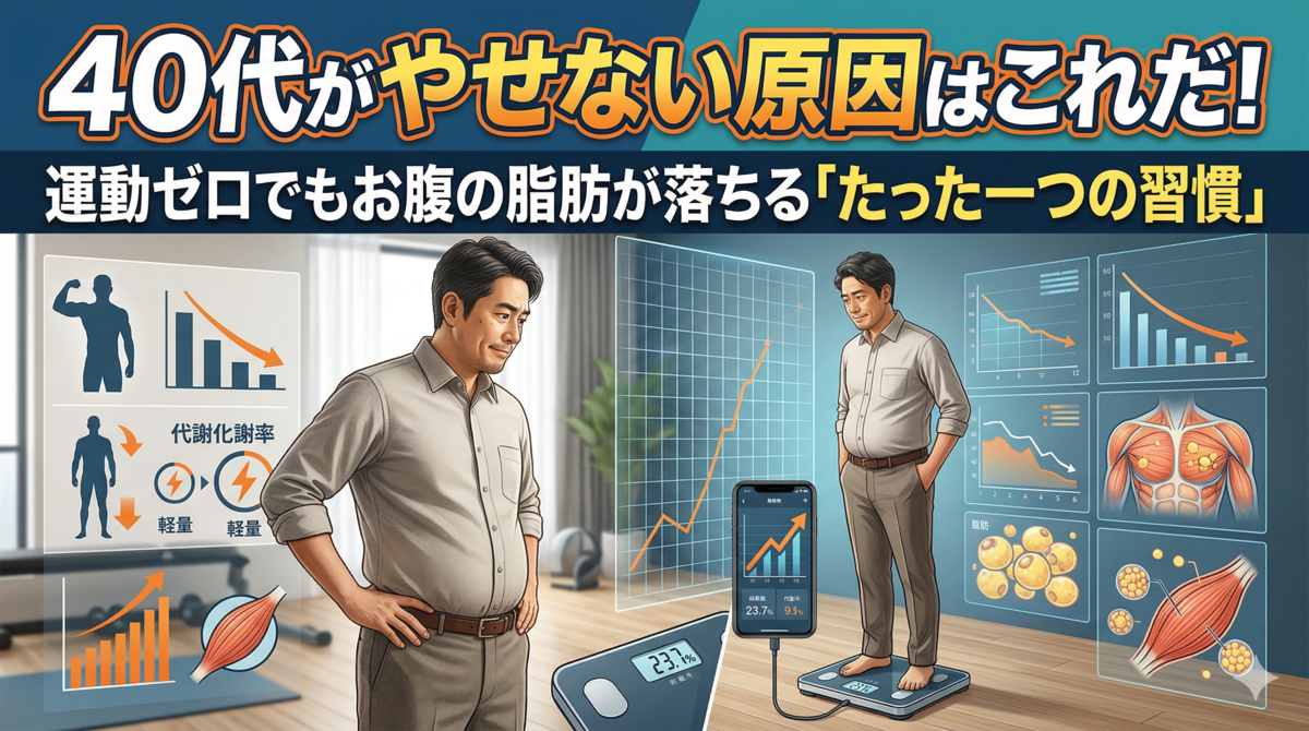 40代男性が痩せない原因