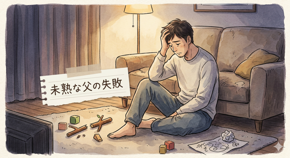 未熟な父の失敗。つい、手を上げてしまって後悔。