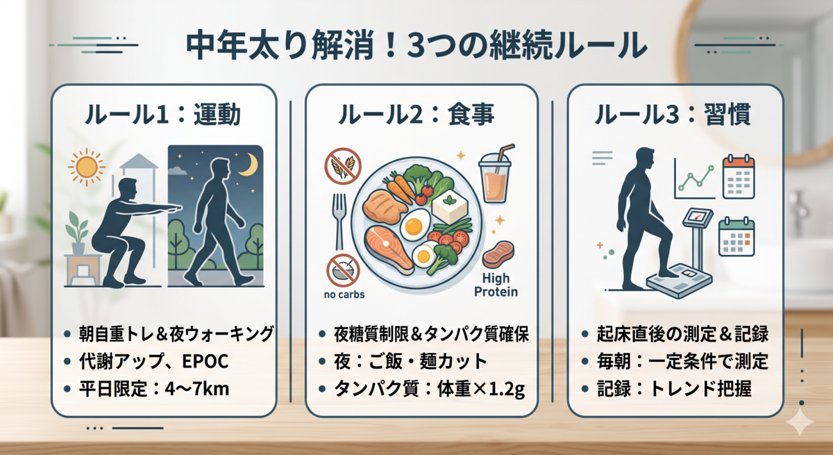 再現可能なダイエットルール