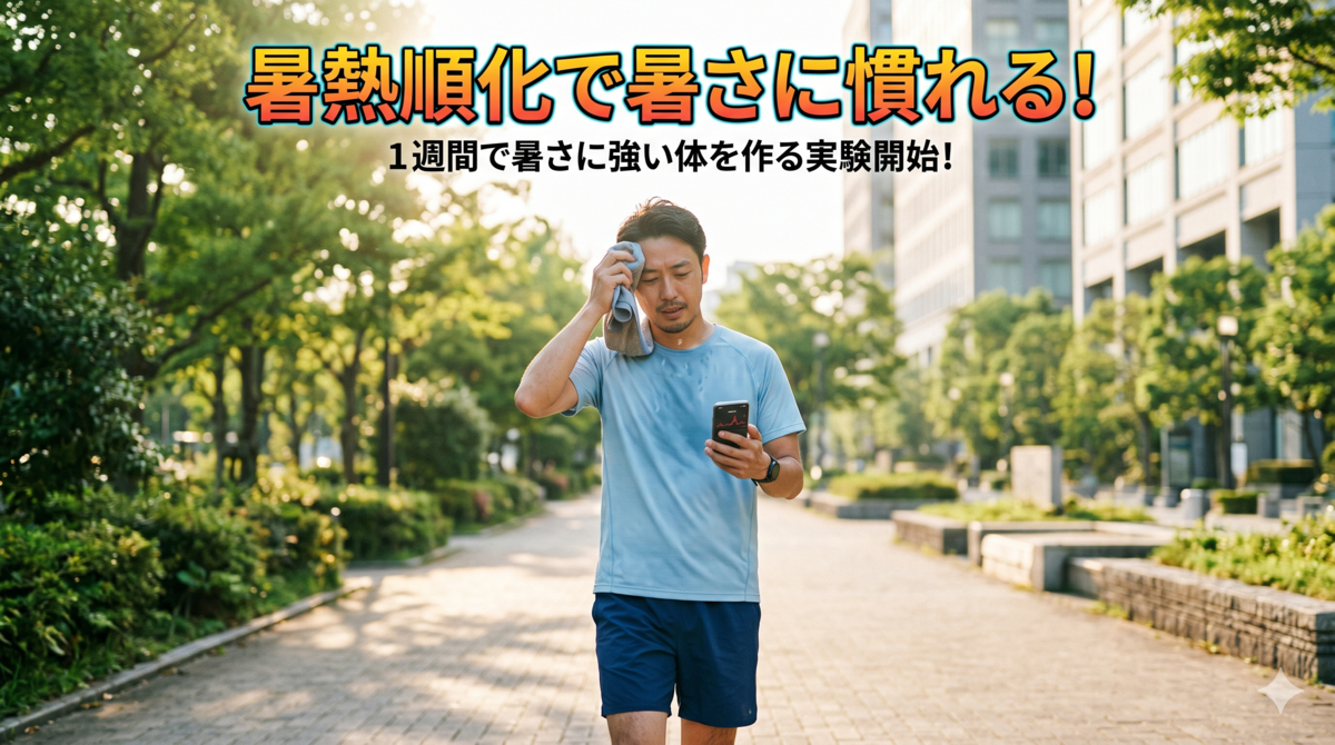 43歳の男が暑熱順化を検証!