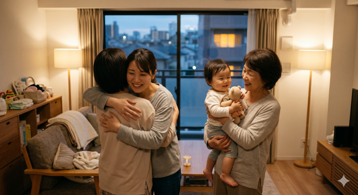 身近に頼れる仕組みがあれば、育児・子育ての負担はかなり減ると考えています。