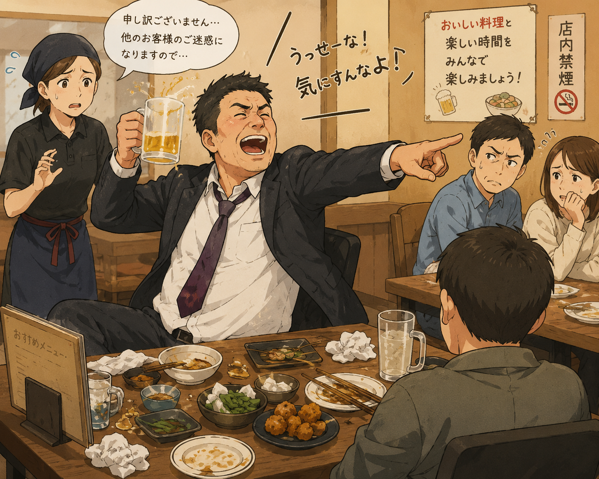 迷惑行為をする大人