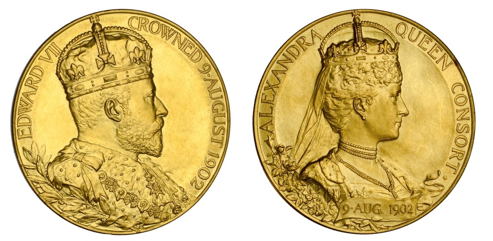 イギリス 1902年エドワード7世戴冠大型ゴールドメダル - coin23's diary
