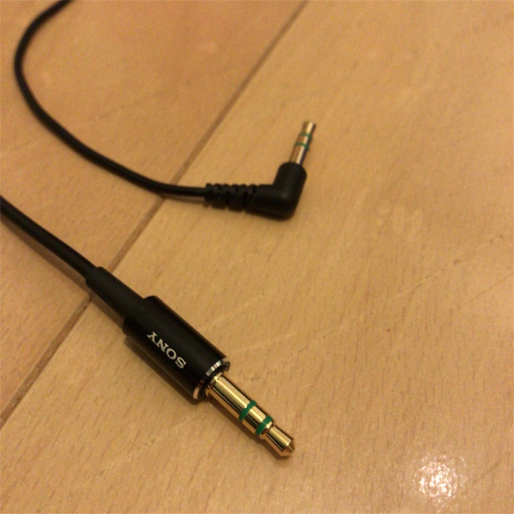 MDR-EX800STにMDR-EX1000用の0.6mショートケーブル RK-EX1000SPにリ