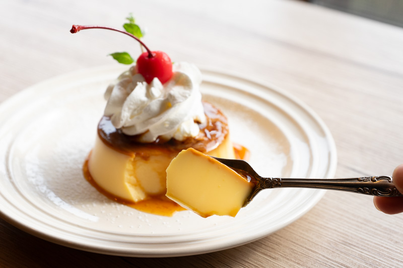 Siphon cafe Sueのしっとりかための濃厚プリン