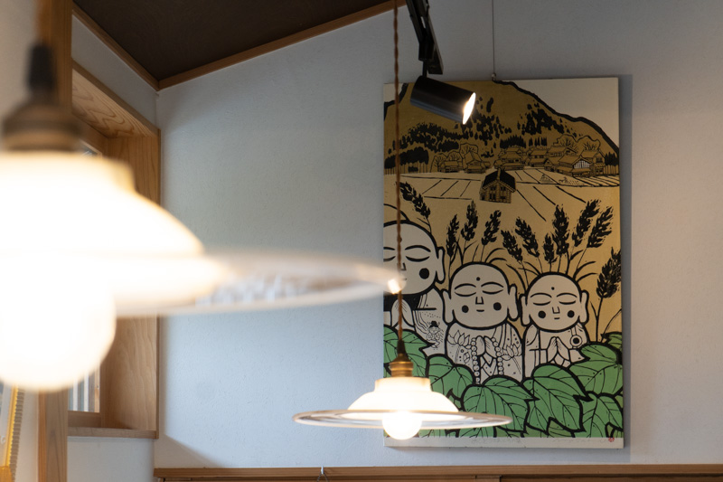 慶専寺cafe蔵の店内