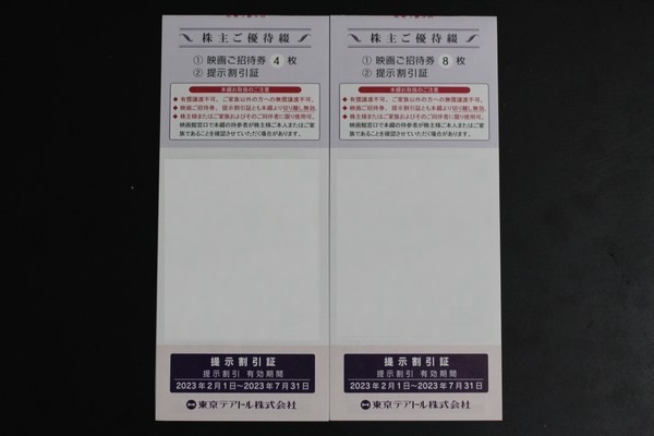 シール+　東京テアトル　株主優待　20枚　（男性名義） 東京テアトル 株主優待 20枚 男性名義