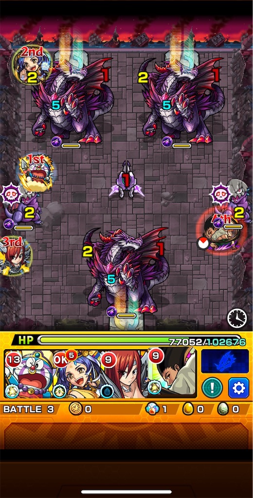 モンスト F Tコラボ番外編 ドラえもんと善逸くんでアクノロギア挑戦 クリアなるか やってみた Coltのモンストまとめノート