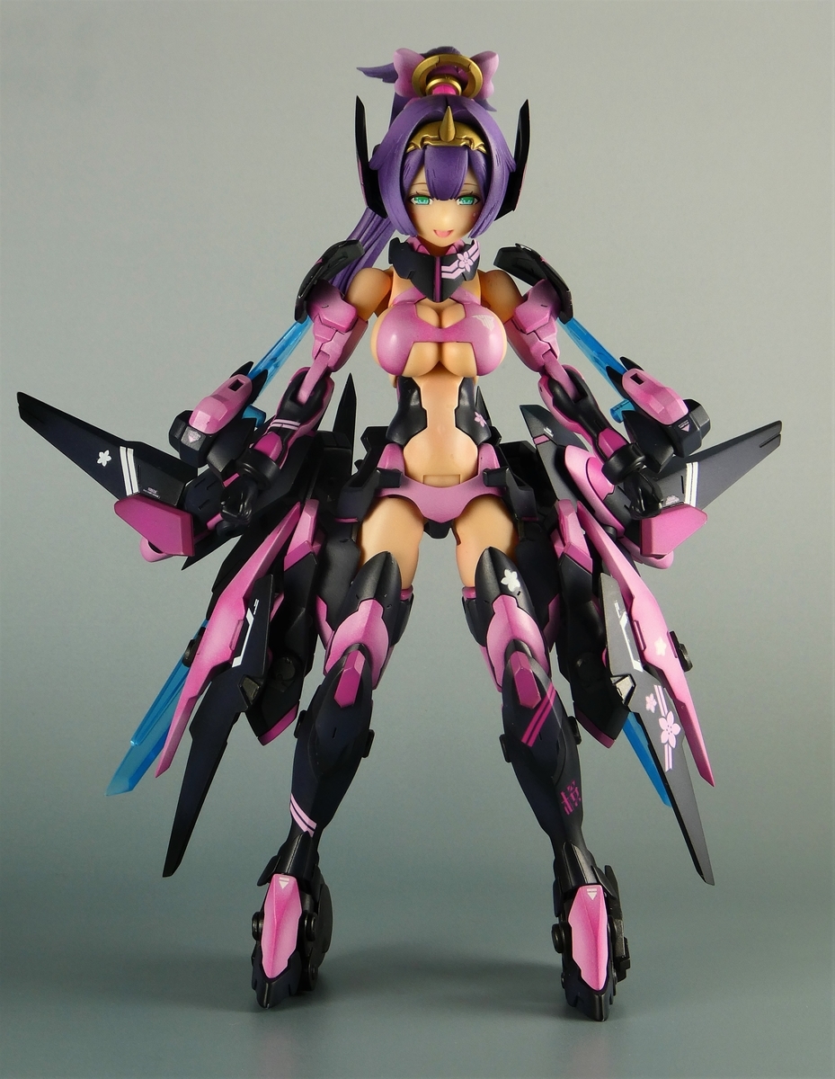 ホビージャパン作例 メガミデバイス 朱羅 弓兵 桜鬼 （夜桜鬼