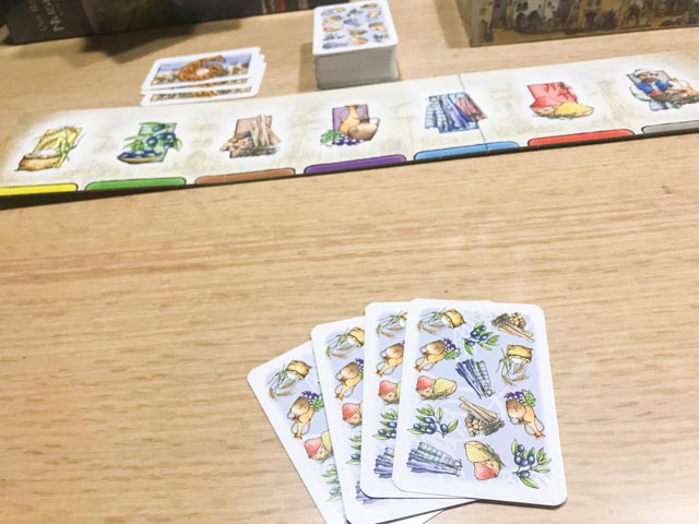 ビザンツ日本語版 Byzanz ボードゲーム 今日は競り マーケットで良い買い物をして 良い1日をおくる平穏な日々 切望 ぼっちのホビーblog ボドゲ版