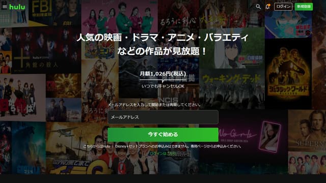 Hulu、一人暮らし、休日、つまらない