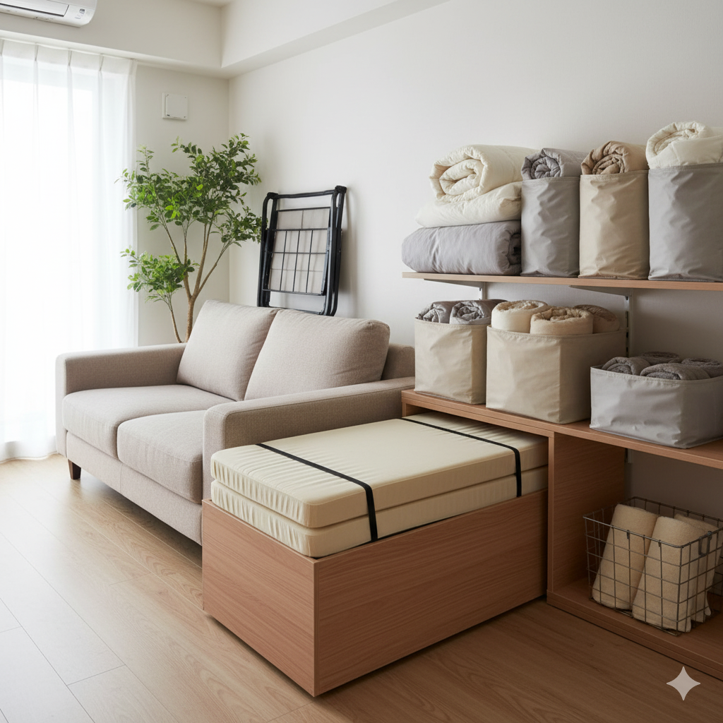 一人暮らし、来客用布団、どうしてる、いらない