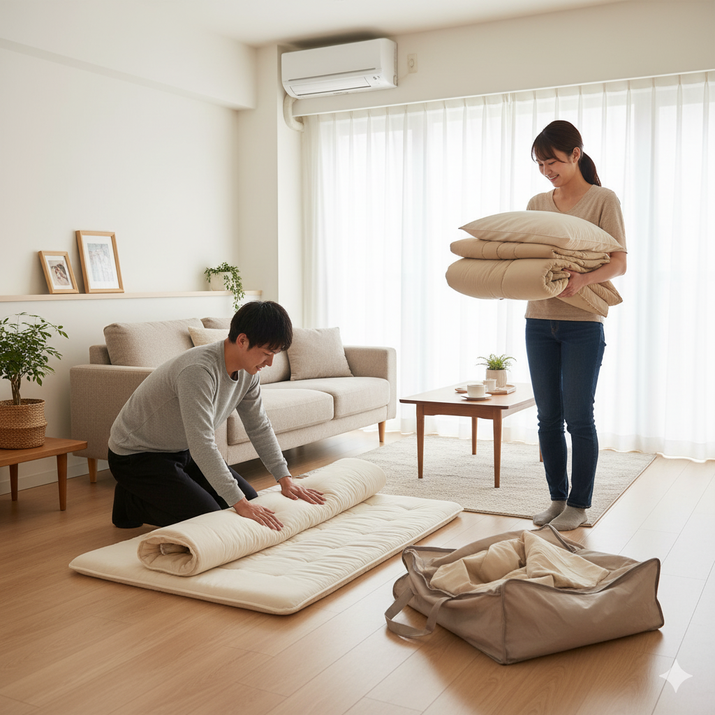 来客用布団、準備するケース