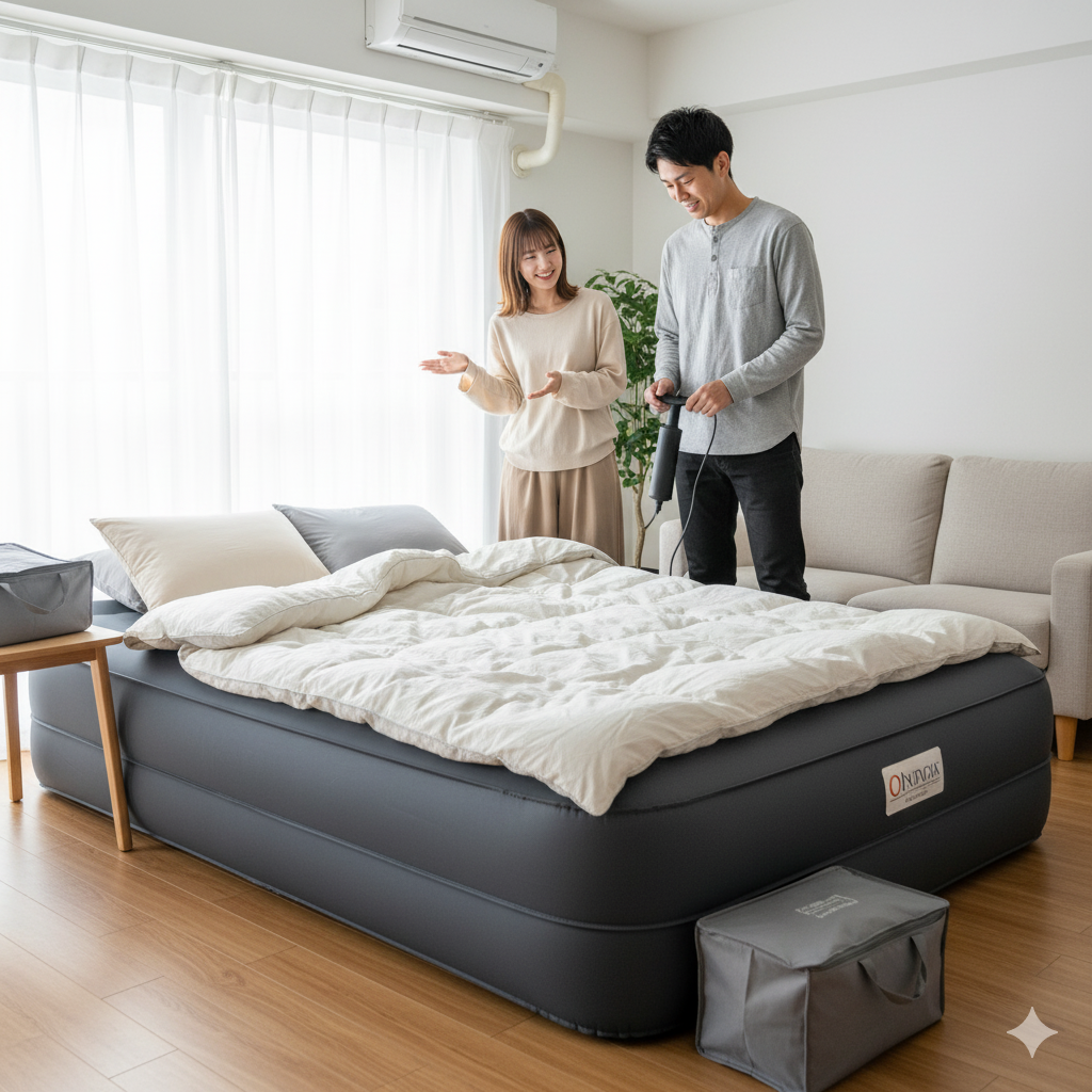 一人暮らし、来客用布団、いらない、エアーベッド、代替アイテム