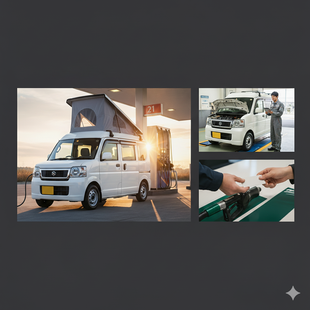 軽キャンピングカー、燃費、維持費