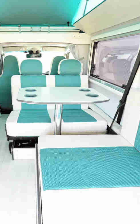 テントむし,軽キャンピングカー,内装