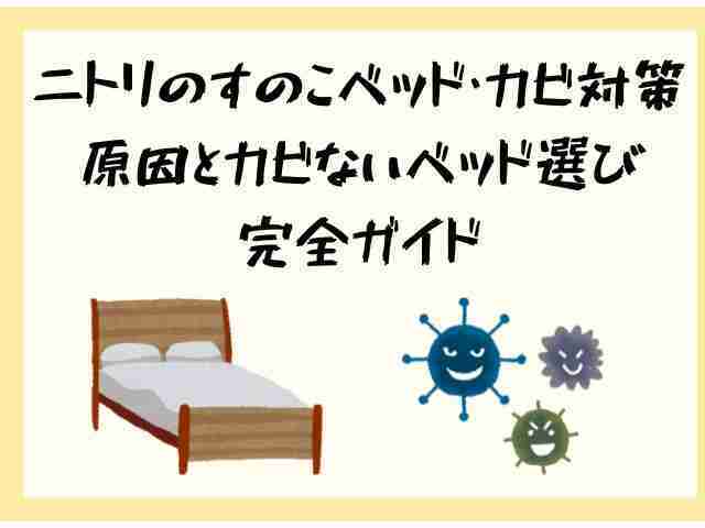 ニトリ,すのこベッド,カビ対策,原因,カビないベッド選び,完全ガイド