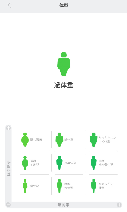 体型のグラフ