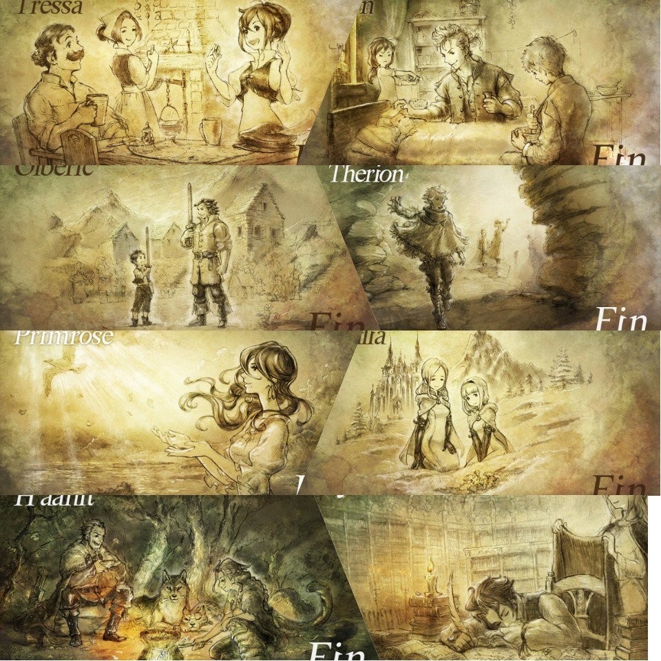 Octopath Traveler 8人それぞれ適当レビュー Tgif