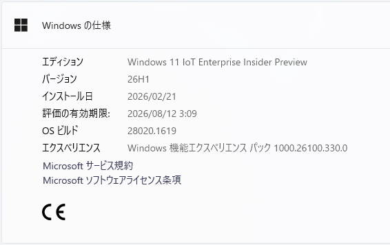 Windows 11 Insider Preview Build 28020.1619 - 内気なもんた君