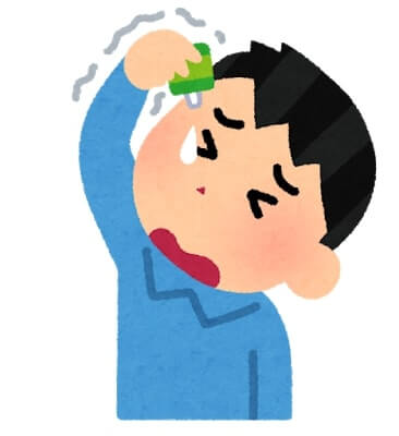 目薬をさす人