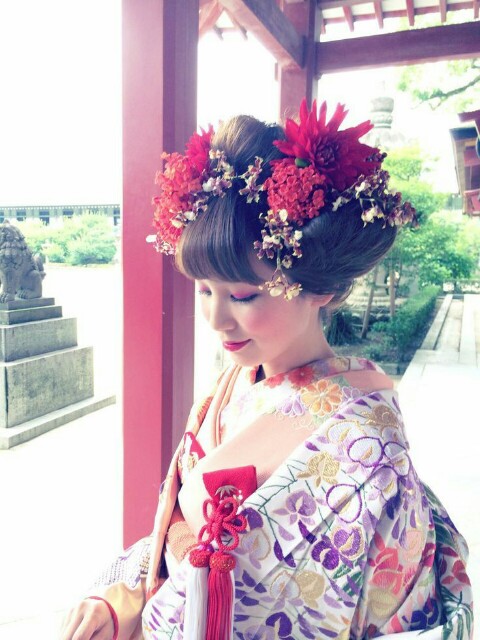 和装 かわいいヘアメイク 30代の結婚準備
